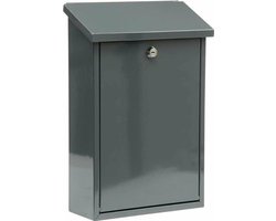 Vorel - Brievenbus - 400x250x100mm - Grafiet - Stalen Plaat - Modern Design