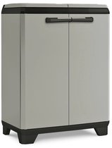 Keter Planet Recycling Lage Opbergkast - 68x39x90cm - Grijs/Zwart