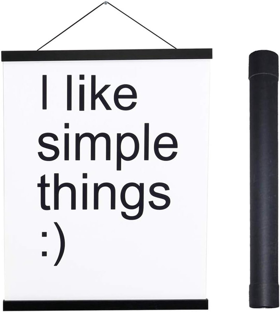Poster Hanger - Magnetisch Frame - Kunst Ophangen - Sterke Magneten - 38 cm Breed - Zwart
