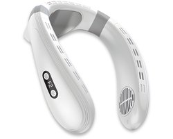DreamGoods Nek Ventilator met Koeling & Temperatuurregeling – 2026 Pro – NTC-Chip – 6000mAh – Draadloos & Oplaadbaar – Draagbare Mini Ventilator – Nek Fan – Gezichtsventilator – Handventilator – Hals Ventilator – Nekventilator