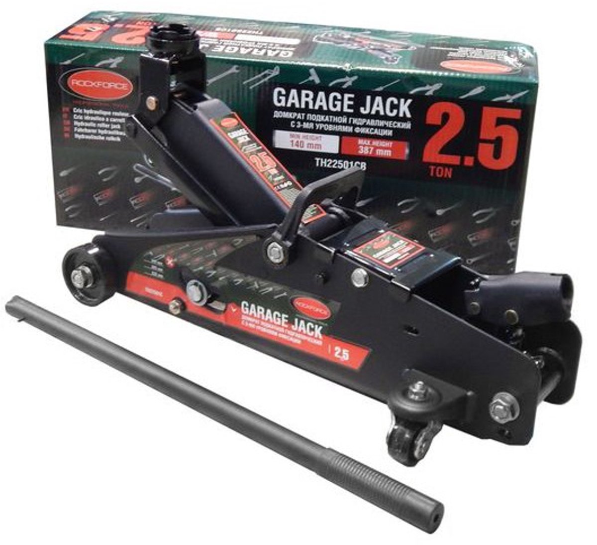 Rockforce RF-TH22501 - Autokrik - 2,5T - Sterke constructie - Verrijdbaar