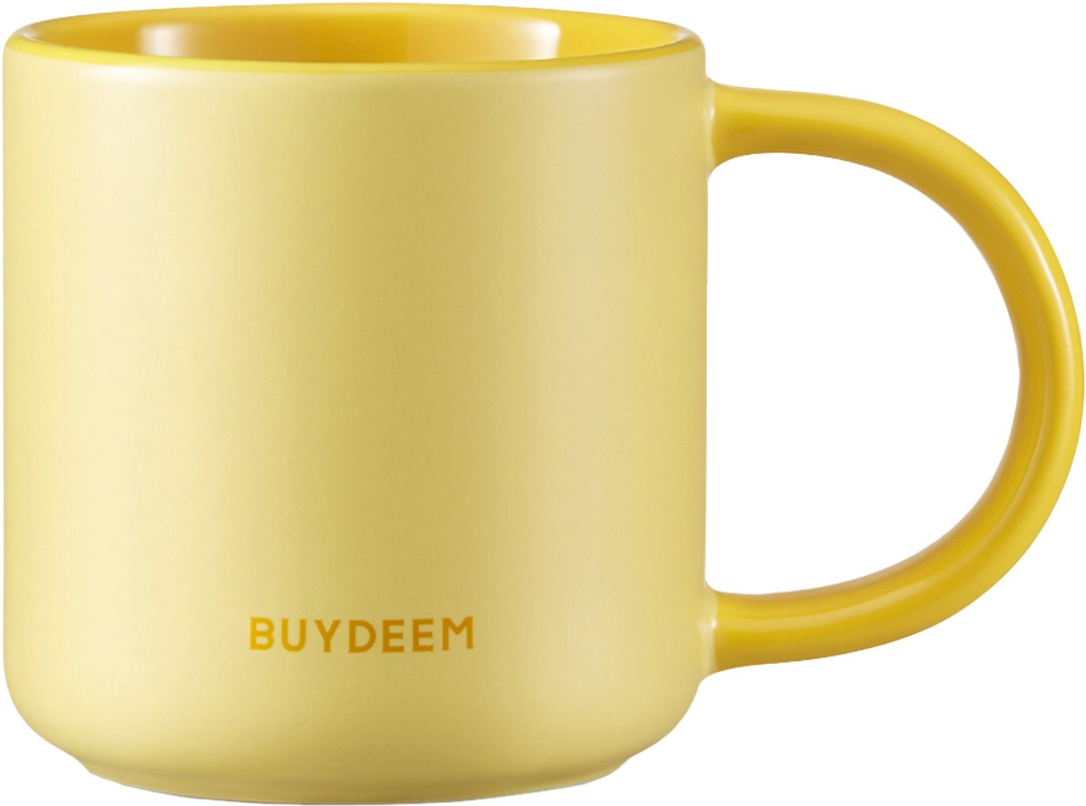 BUYDEEM CD1018 - Keramische Beker - Mellow Yellow - 300ml