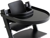 Playtray - Tafelblad voor Stokke Tripp Trapp Eetblad - Met riempje - Zwart
