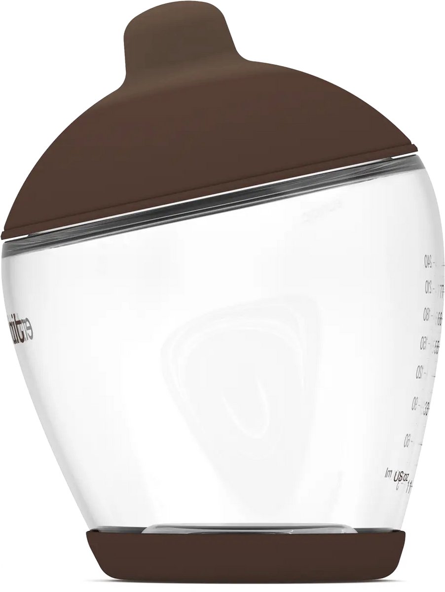 Emulait Classic Babyfles - Kleur: Rich - Maat: 5 - 240 ml - borstvormig - natuurlijk voeden - anti-koliek - bpa-vrij
