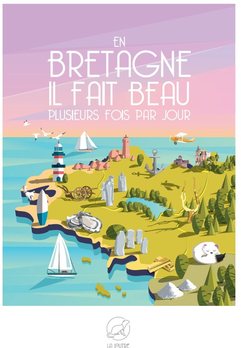 La Loutre puzzel Bretagne 1000 stukjes - legpuzzel Frankrijk.