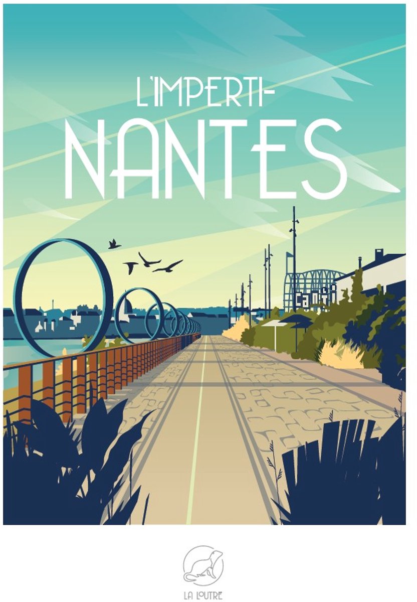 La Loutre puzzel NANTES - 1000 stukjes legpuzzel voor volwassenen.