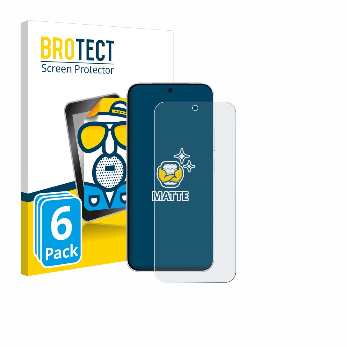 BROTECT - Screenprotector voor Vivo iQOO Z11 - Folie Beschermfolie matte 6 Stuks