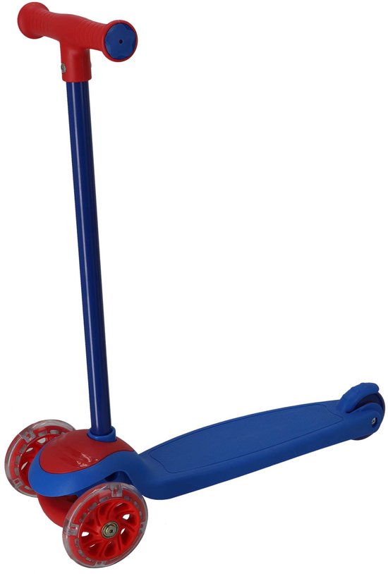 Alert - Step Scooter - Driewieler - Blauw/Rood