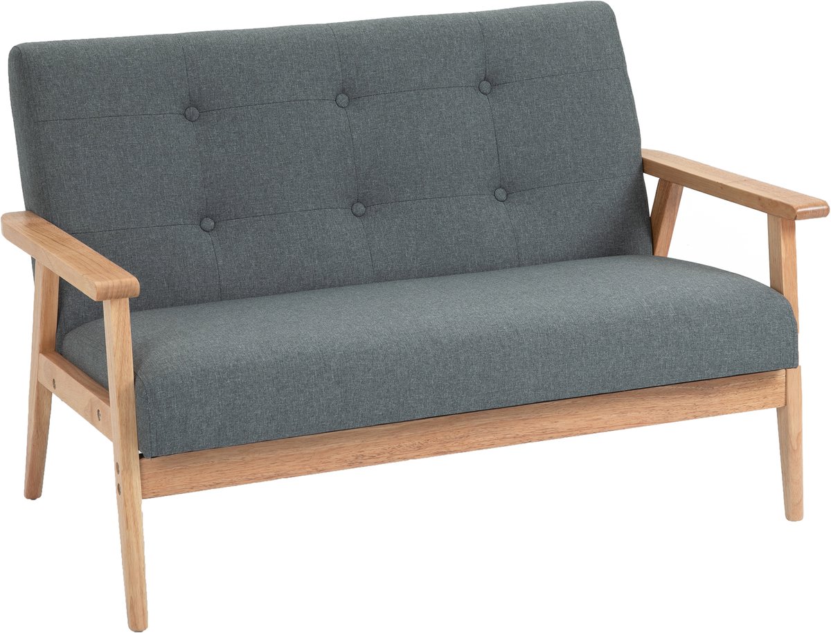 HOMCOM Doppelsofa mit Holzgestell 833-913V02