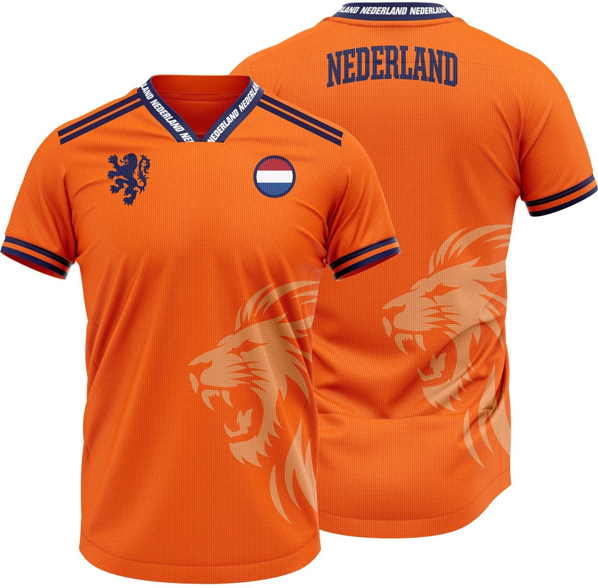 WK T-shirt “De Oranje Roar” – Nederland – unisex – oranje M