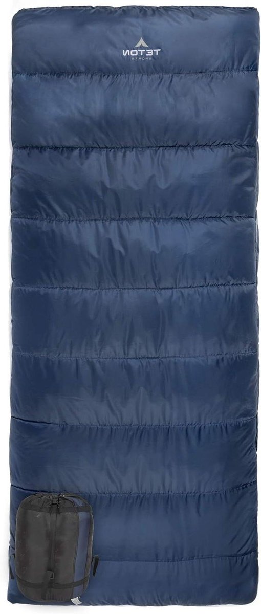 Buitenslaapzak - Kampeerslaapzak 3-in-1 - Kamperen en outdoor - Uitneembare fleece voering - 208 cm x 91 cm - Blauw