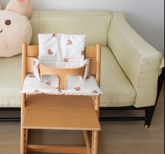 Stoelkussen voor Groei-Kinderstoel - stoelverkleiner - Zacht Kussen geschikt voor Trip Trap Houten Kinderstoelen van Merkloos — afbeelding 4