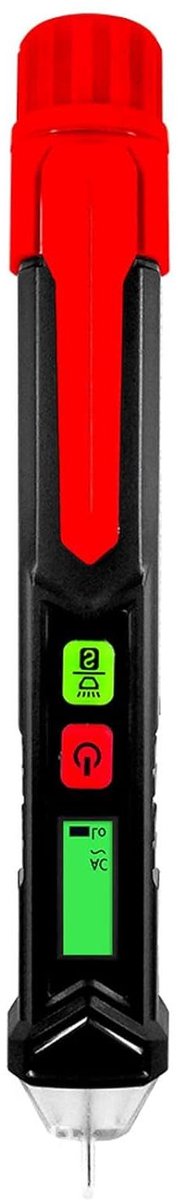 Contactloze Spanningsmeter - Elektrische Pen Tester - Veilig Elektrisch Testen - Automatische Uitschakeling - 48-1000 V AC - Zwart