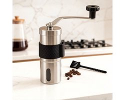 3stuks - koffie - koffiemolen - koffiemolen handmatig - koffie molen handmatig - koffiemolen voor bonen - koffiemolen rvs - koffiemolen espresso - koffiemolen handmatig keramische - zilver - De afmetingen zijn: 4,8*13,8 cm