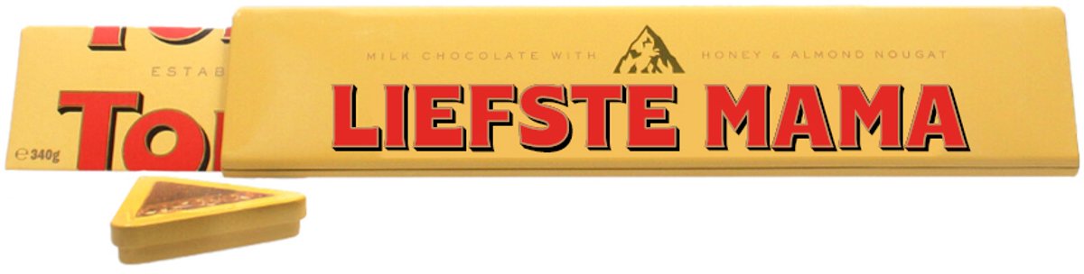 Toblerone melk 340g geschenkdoos "Liefste mama" - Chocolade cadeau voor Moederdag - Tinbox met melkchocolade