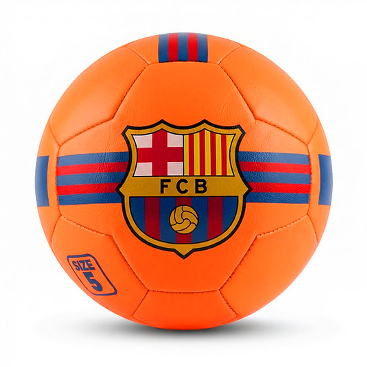 FC Barcelona bal fluo oranje - Maat 5