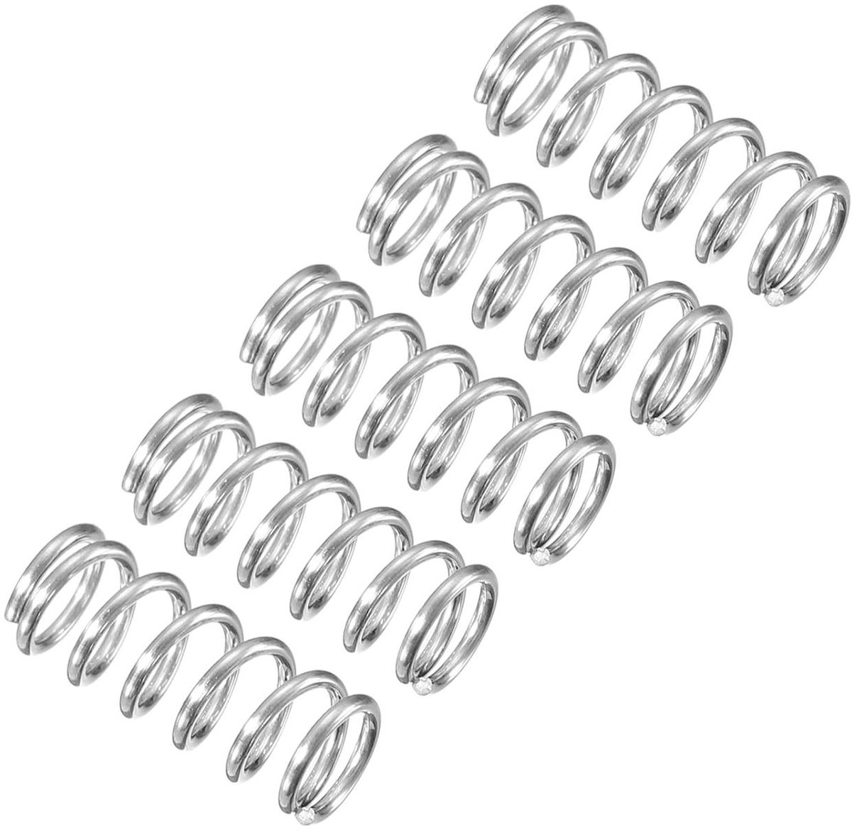 Compressieveren RVS - Drukveren Staal - Kleine Reparaties - Roestvrijstaal 304 - 6mm OD 15mm Lengte - Zilvertint