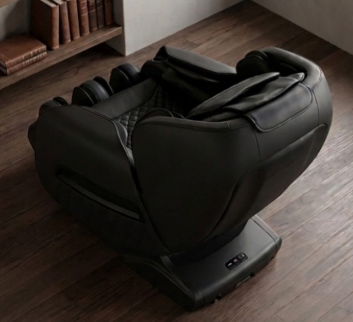 Elektrische Massagestoel 155x76x120 cm Zero Gravity Shiatsu met Warmtefunctie & Opbouwservice – Luxe Leren Relaxstoel – Zwart – Urbanhome