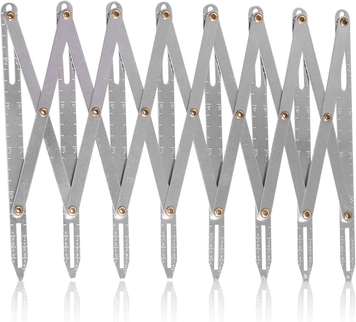 Verstelbare Naaimeter van Aluminium Legering - Multifunctionele DIY Accessoires voor Gordijnen en Kleding met Antiroest Eigenschappen