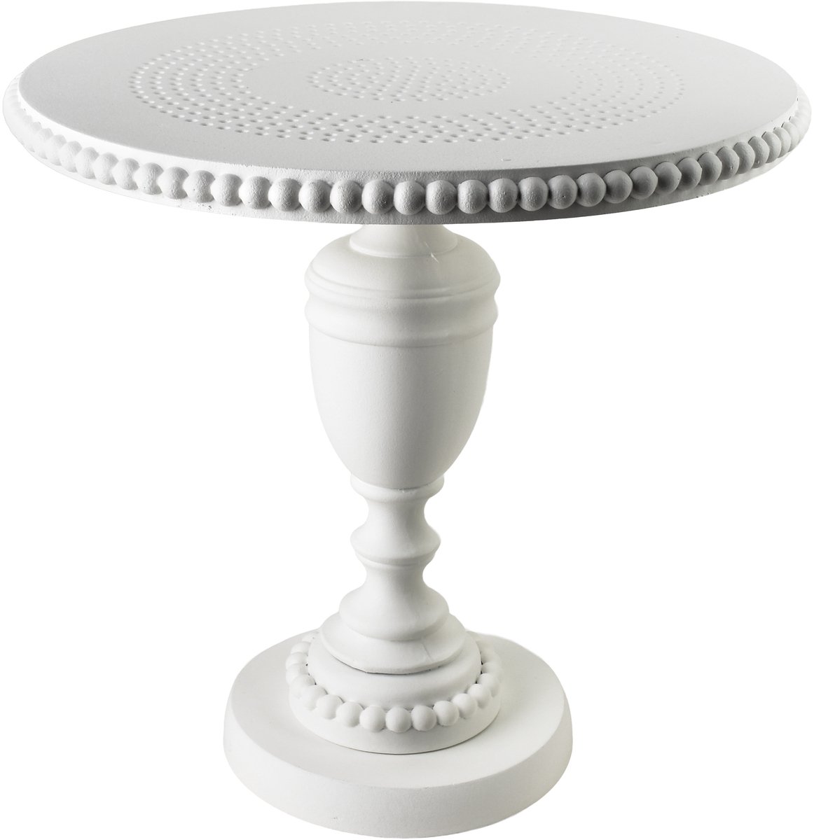 Mondex LAMMY - Bijzettafel - 41,5x41,5x40 cm - Wit - MDF