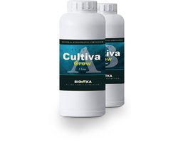 HYDRO CULTIVA GROW A+B 1 Ltr. Groei (set) plantvoeding. - hydrocultuur - voeding planten - A+B voeding planten - groeivoeding aarde - vegetatieve fase - hydrocultuur - plantenvoeding - coco voeding - professionele plantenvoeding