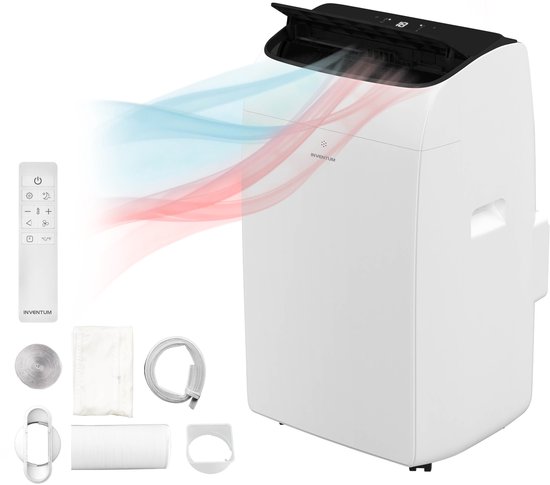 Mobiele airconditioner 12000 BTU Inventum AC126WH – koelen, verwarmen, ventileren, ontvochtigen, 4-in-1, wit