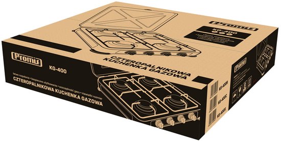 Promis KG400C camping kookplaat 4 zones - kleur zwart van Pro — afbeelding 5