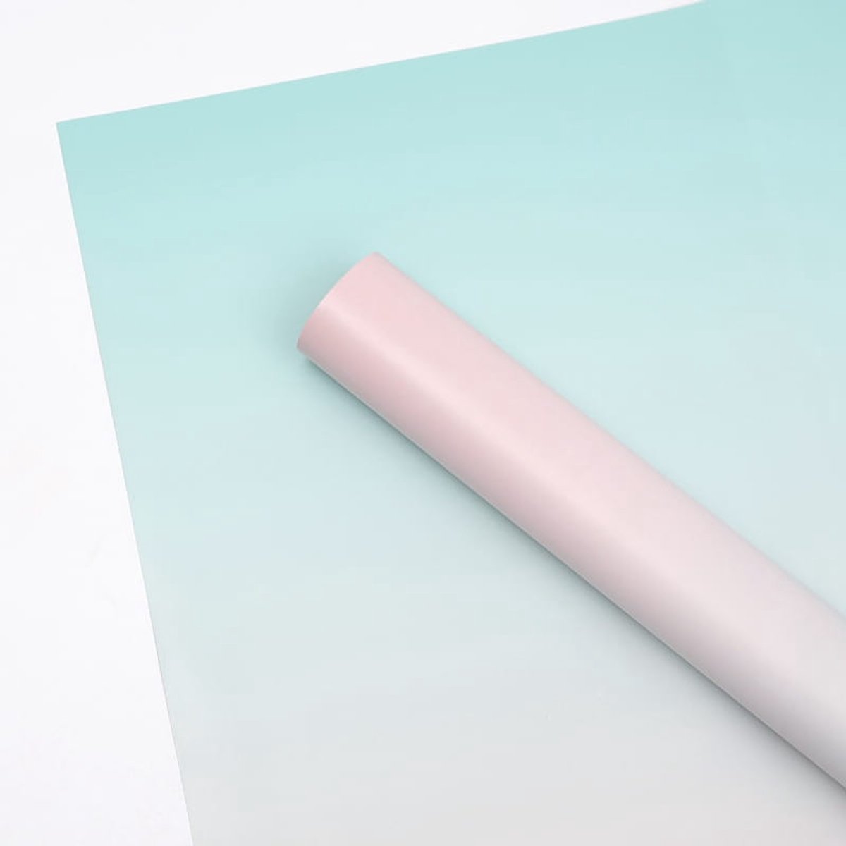 Mech-Mech - Floristische Folie - Gradient Groen + Roze - 50x58 cm - 20 vellen