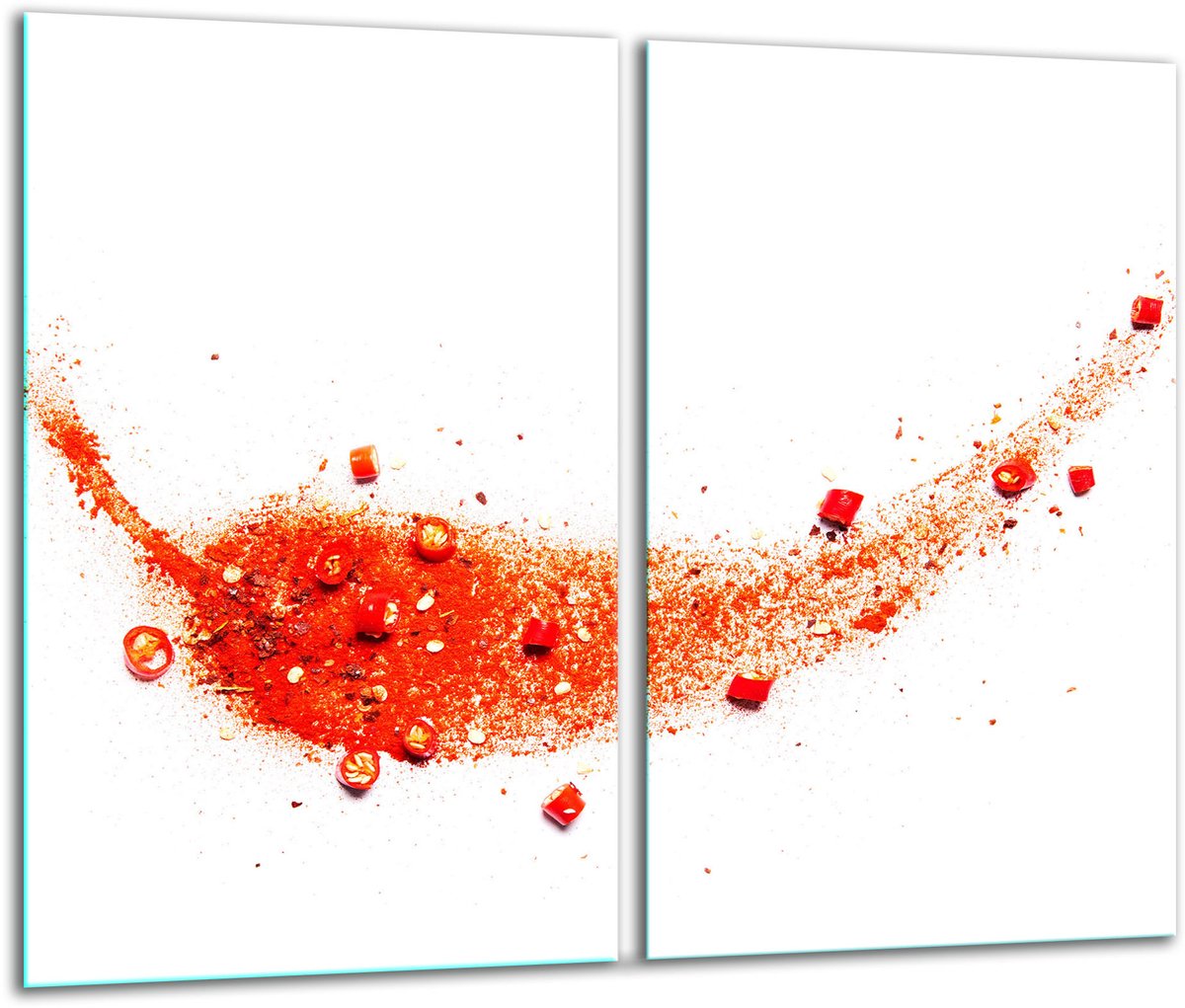 TMK ArtDeko Serie - Snijplank Glas - Paprika - 30x52cm - Inductiebescherming