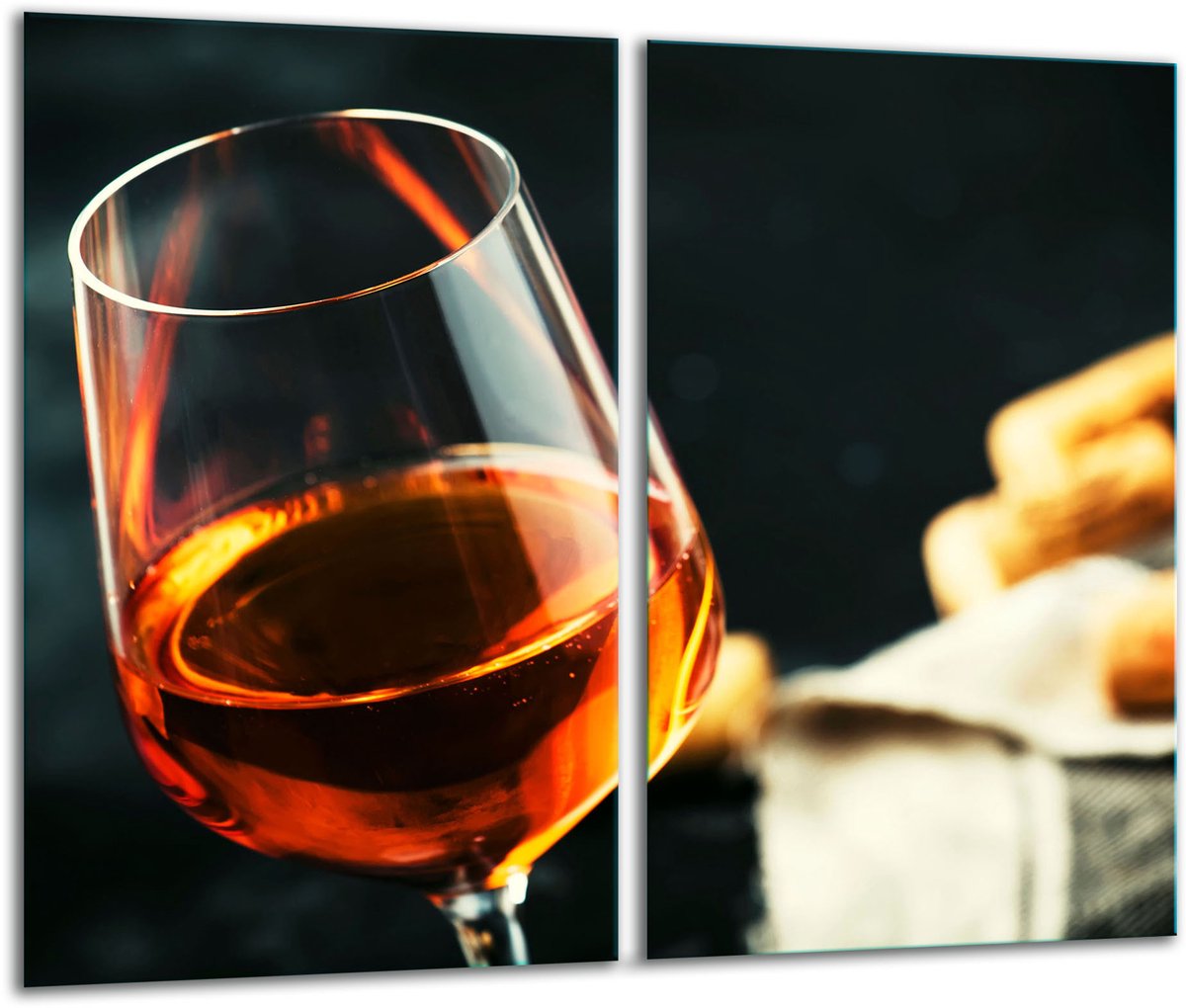 TMK ArtDeko - Snijplank - Glad Veilig Glas - 2x 30x52cm - Inductie Kookplaat Compatibel
