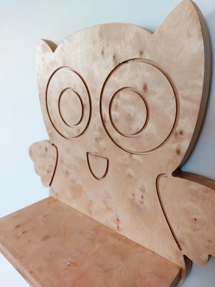 Moliland - Etagère - Houten Uil - Kinderkamer - Handgemaakt