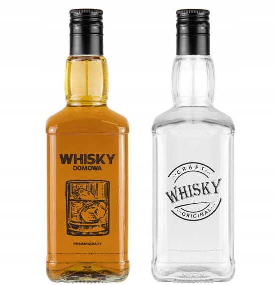 Bimberek Daniels - Glazen Fles - 500ml - Nadruk op Whisky van Bimberek — afbeelding 5