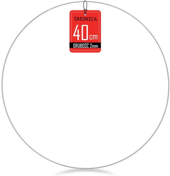 Foto: Merkloos metalen ring 40cm zilver handige decoratie
