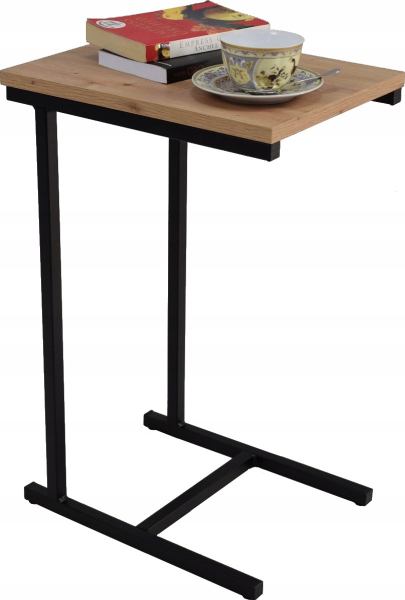 FutuStal EKO Serie - Bijzettafel - Zwart Eiken Artisan - 62 cm - 30x40 cm Zwart;Eiken