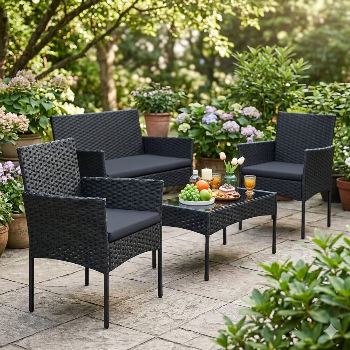 Schommelstoel Tuinstoel Hout 97 x 69 x 93 cm – Ergonomische Massief Houten Tuinschommelstoel Outdoor Antiek Design Weerbestendig Comfort Stoel voor Tuin & Terras – Urbanhome