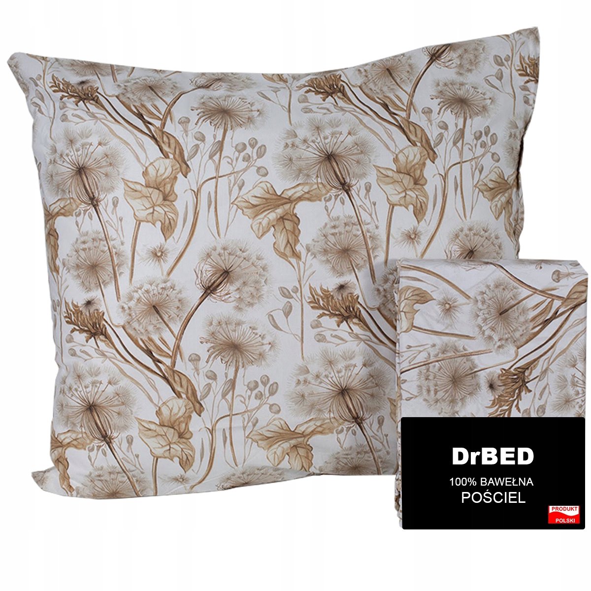 DrBED Serie - Hoogwaardige Katoenen Beddenset - 160x200 - Satijnen Afwerking - Botanisch Ontwerp