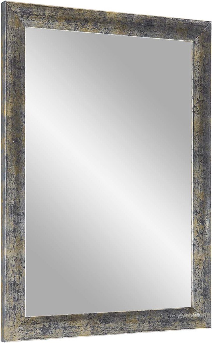 Wandspiegel met frame - Spiegel op maat - Interieur verfraaien - Handgemaakt in Duitsland - 40 x 95 cm - Zilver