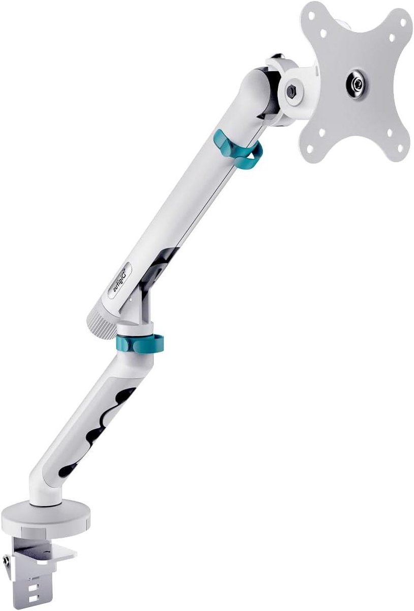 Monitorbeugel - Schermstandaard - Ergonomisch werken - Mechanische veer - Tot 35 inch - Wit
