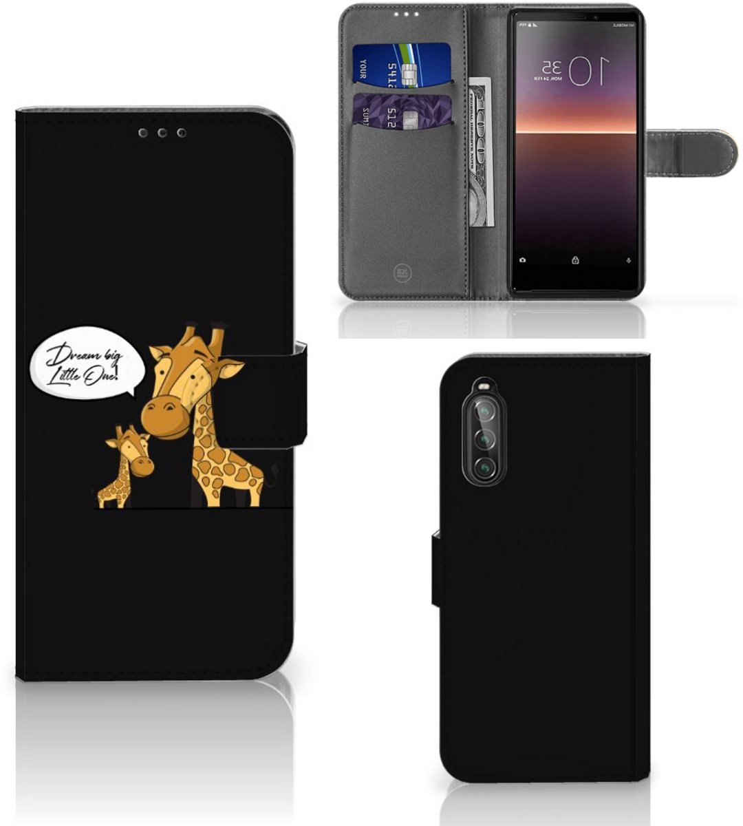 Sony Xperia 10 II Leuk Hoesje Giraffe