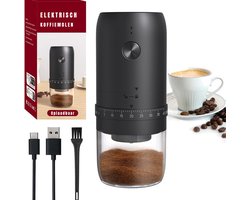 REN® Coffee Grinder - Moka Pot - Koffiemolens - inhoud 50 g - 180 W - Zwart - 8cm x 8cm x 19cm