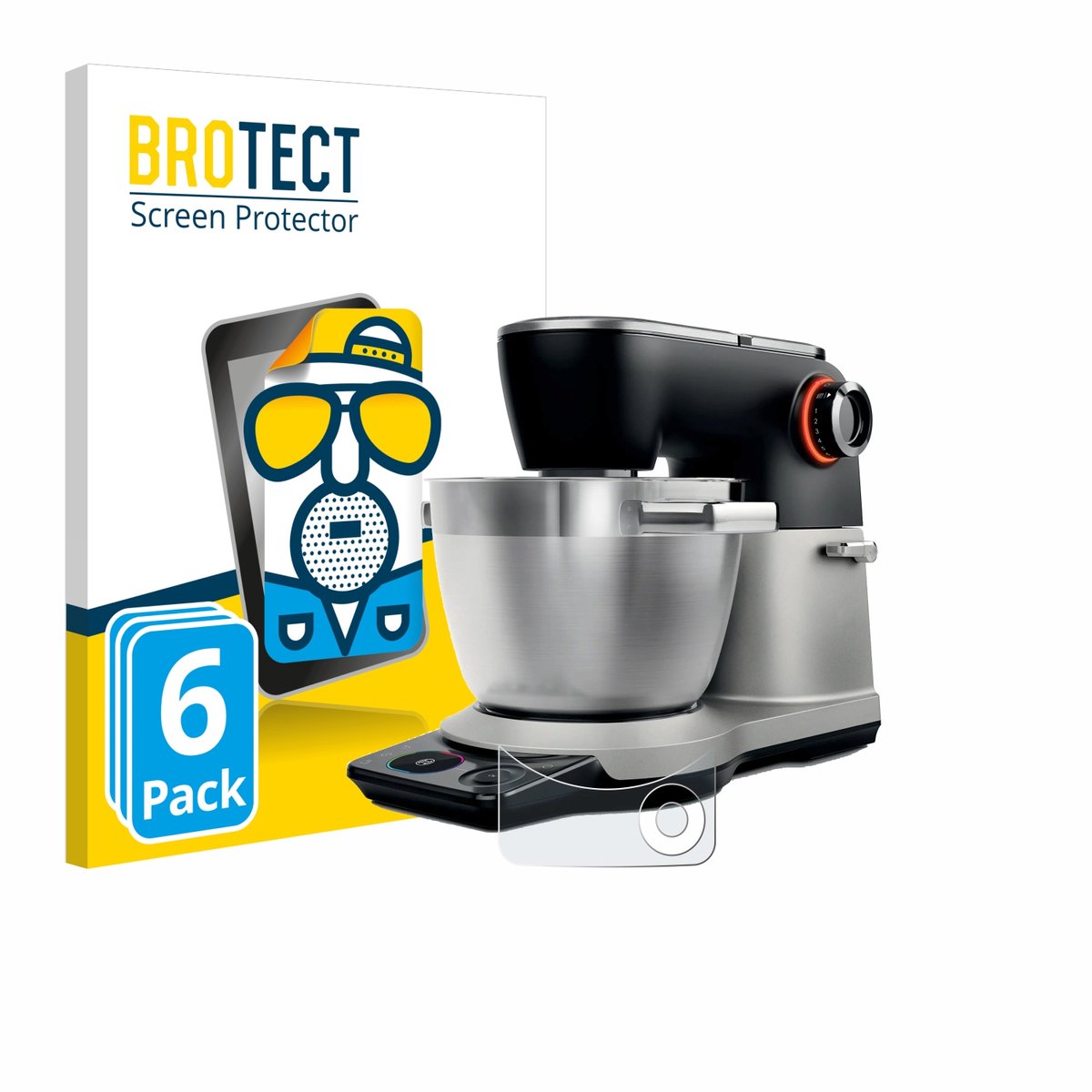 BROTECT - Screenprotector voor Bosch MUMS8ZS18 - Folie Beschermfolie matte 6 Stuks