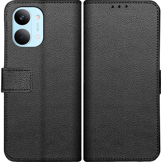 Étui Cazy compatible avec Xiaomi Poco X8 Pro Max Étui avec porte-cartes - Bookcase Classic - Noir
