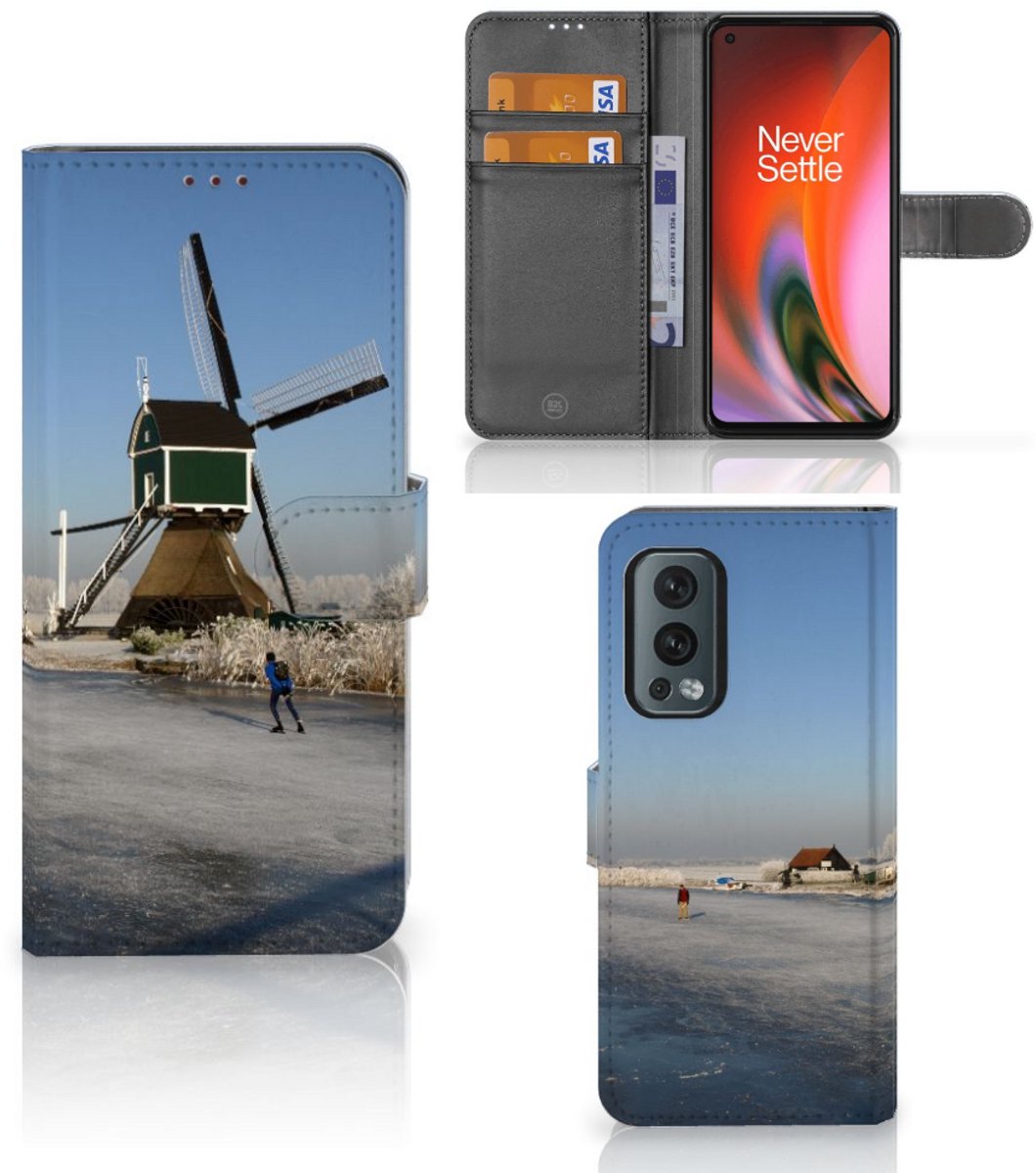 OnePlus Nord 2 5G Flip Cover Schaatsers