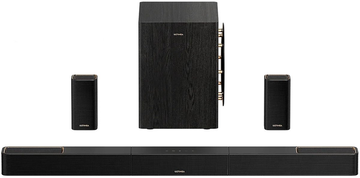 ULTIMEA Skywave Series _ 5.1.4 Systeem met Dolby Atmos Soundbar Zwart
