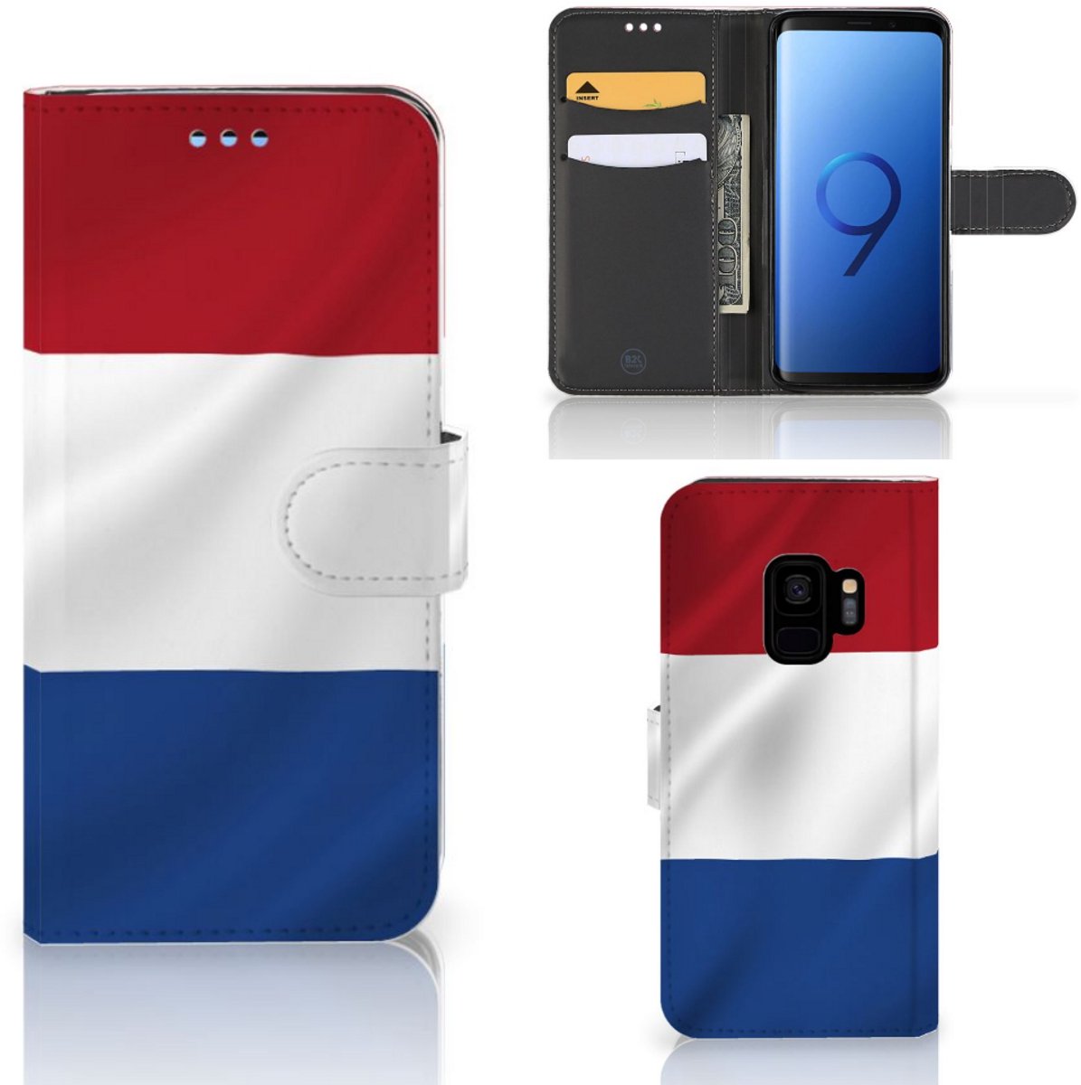 Samsung Galaxy S9 Bookstyle Case Nederlandse Vlag