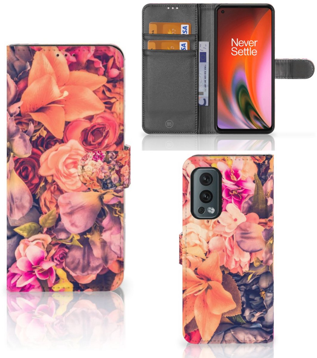 OnePlus Nord 2 5G Hoesje Bosje Bloemen