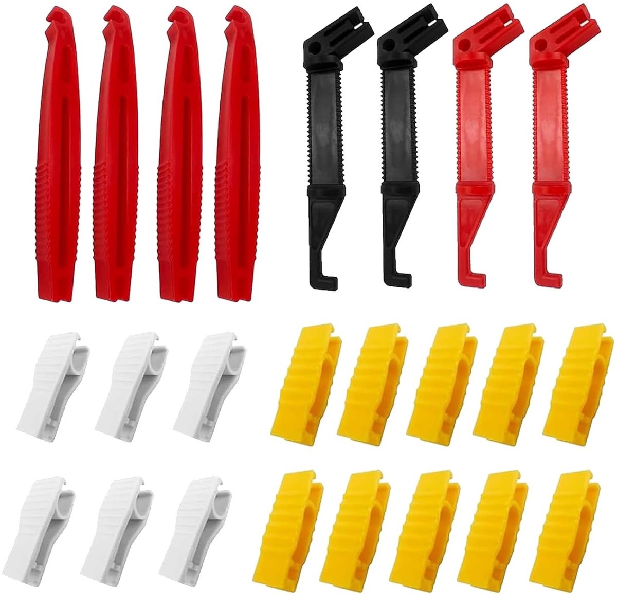 24 Stuks Plastic Fuse Puller Set voor Vervanging van Auto en Motor Glaszekeringen en Veiligheidszekeringen