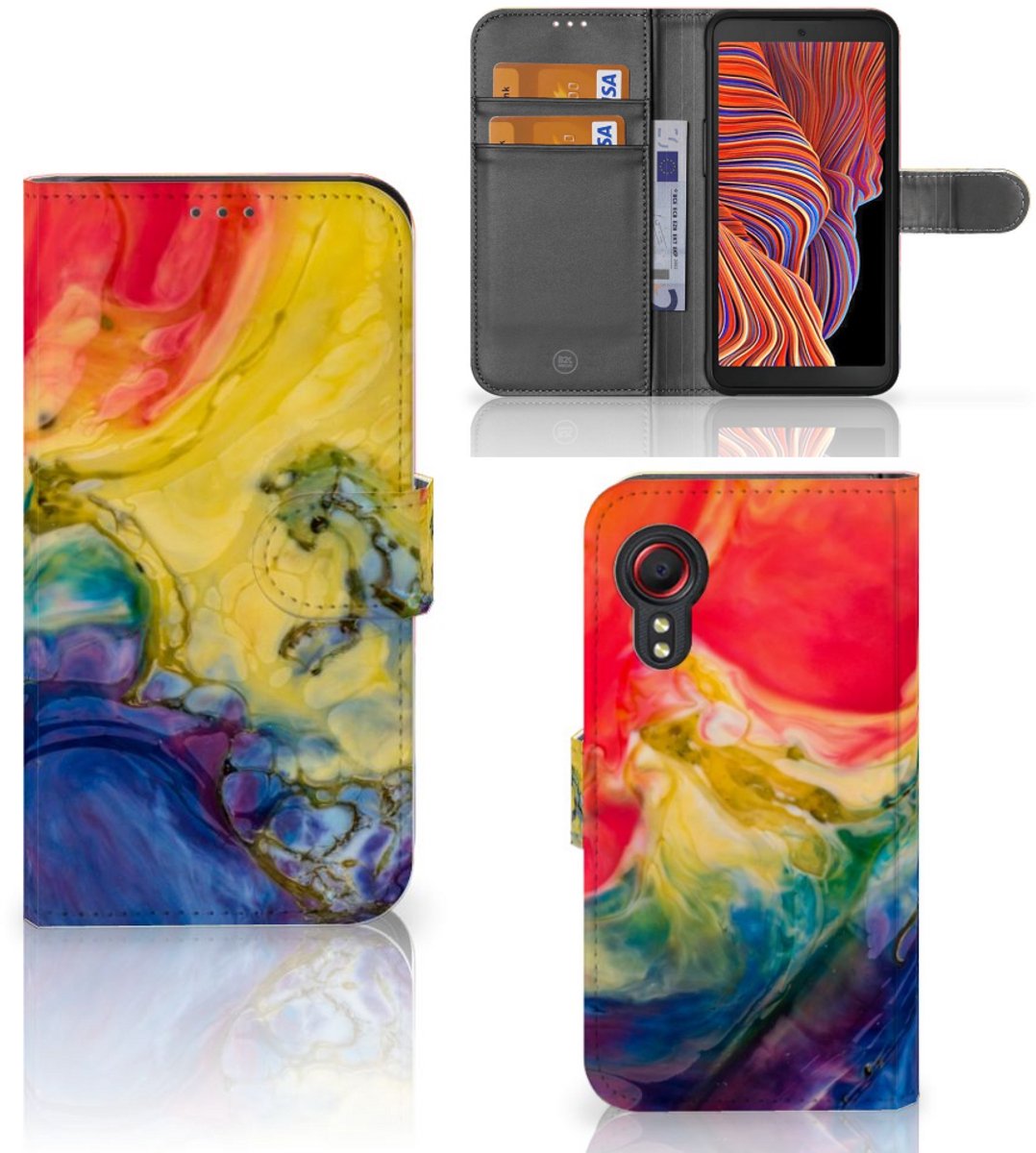Hoesje Samsung Galaxy Xcover 5 Watercolor Dark