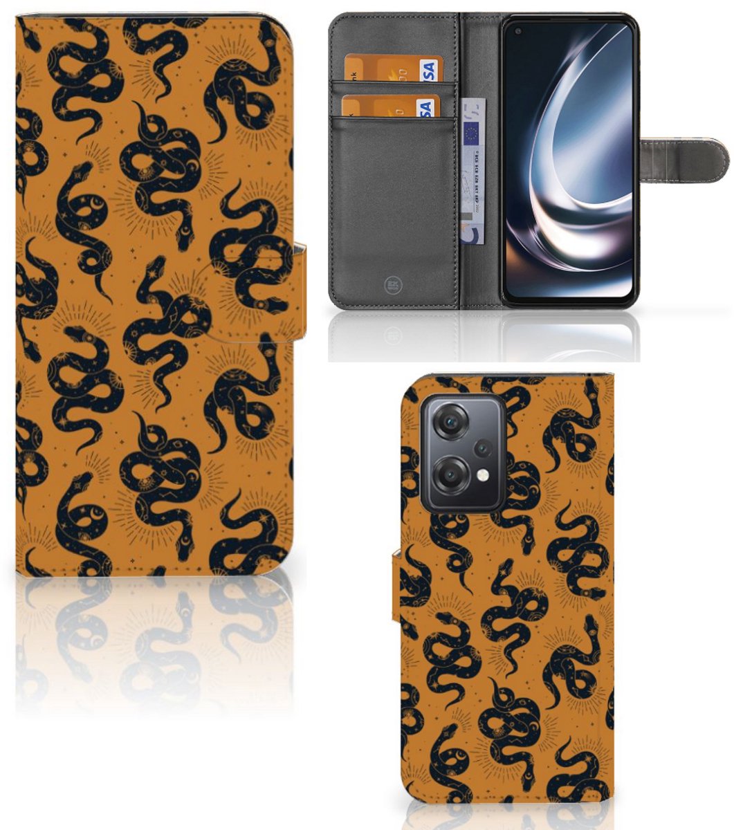 Telefoonhoesje met Pasjes voor OnePlus Nord CE 2 Lite Snakes