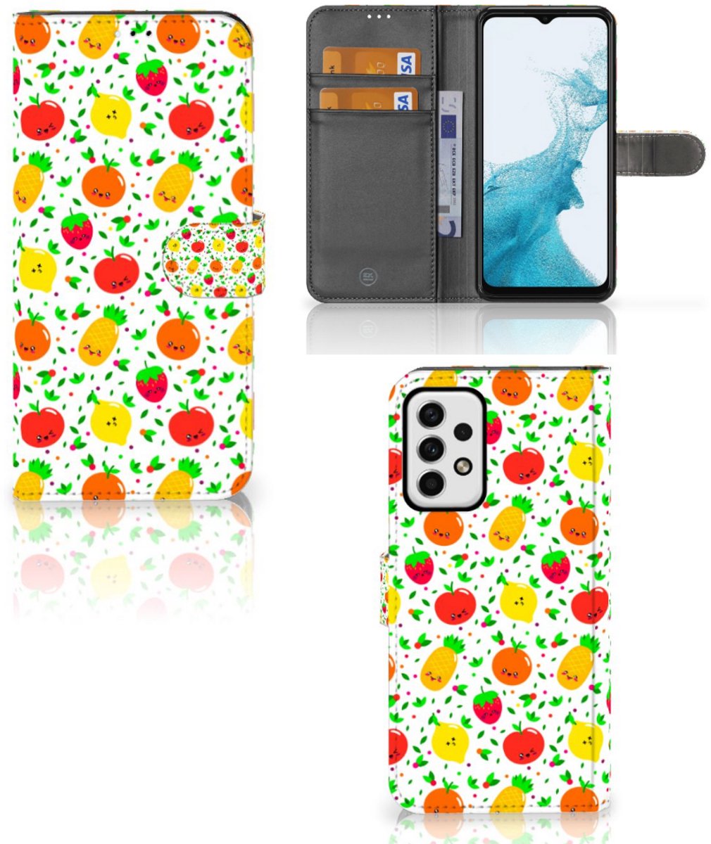 Boekhoesje voor Samsung Galaxy A23 Book Cover Fruits
